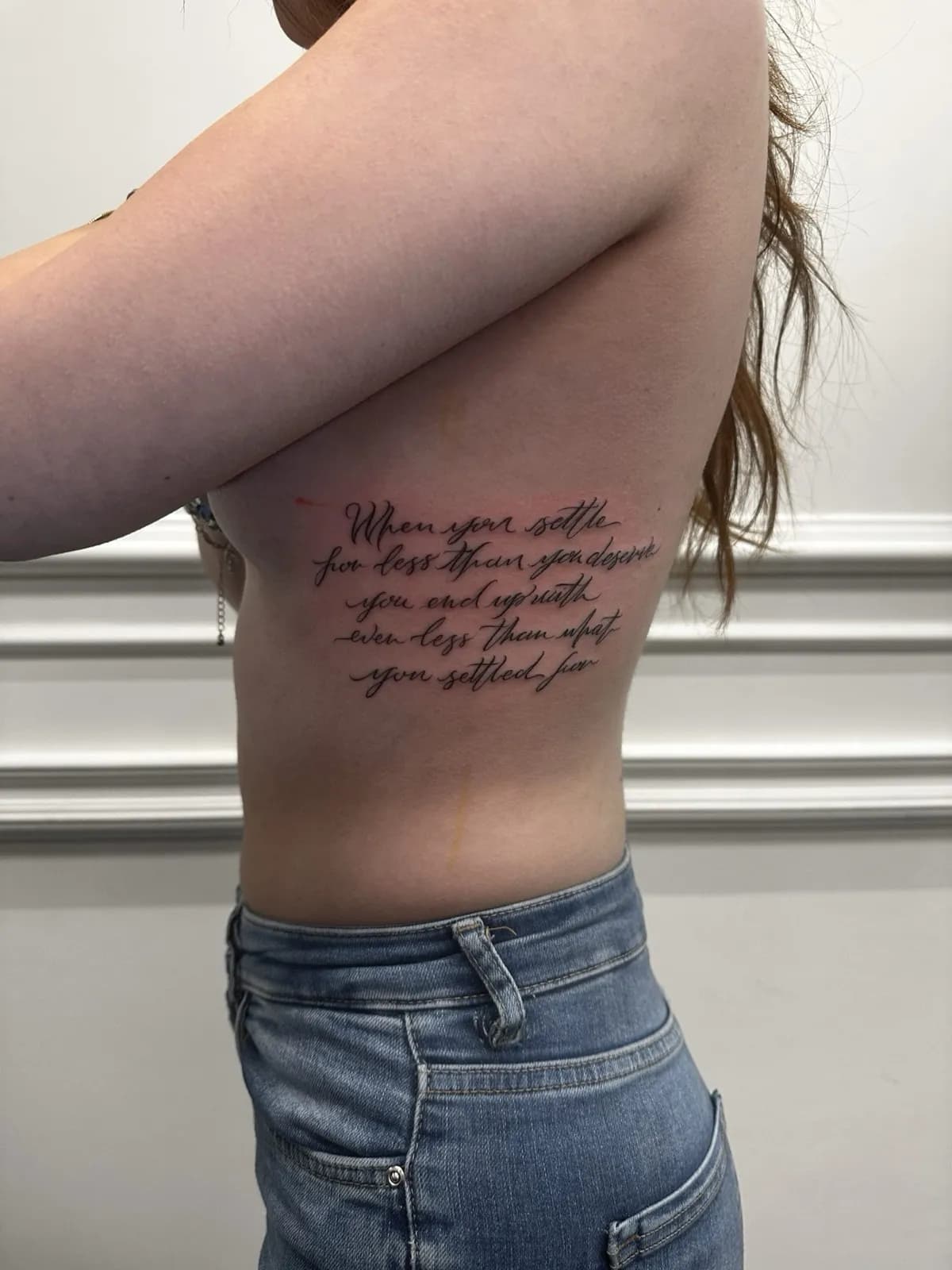 Lettering tattoo bij Tattoo Heaven