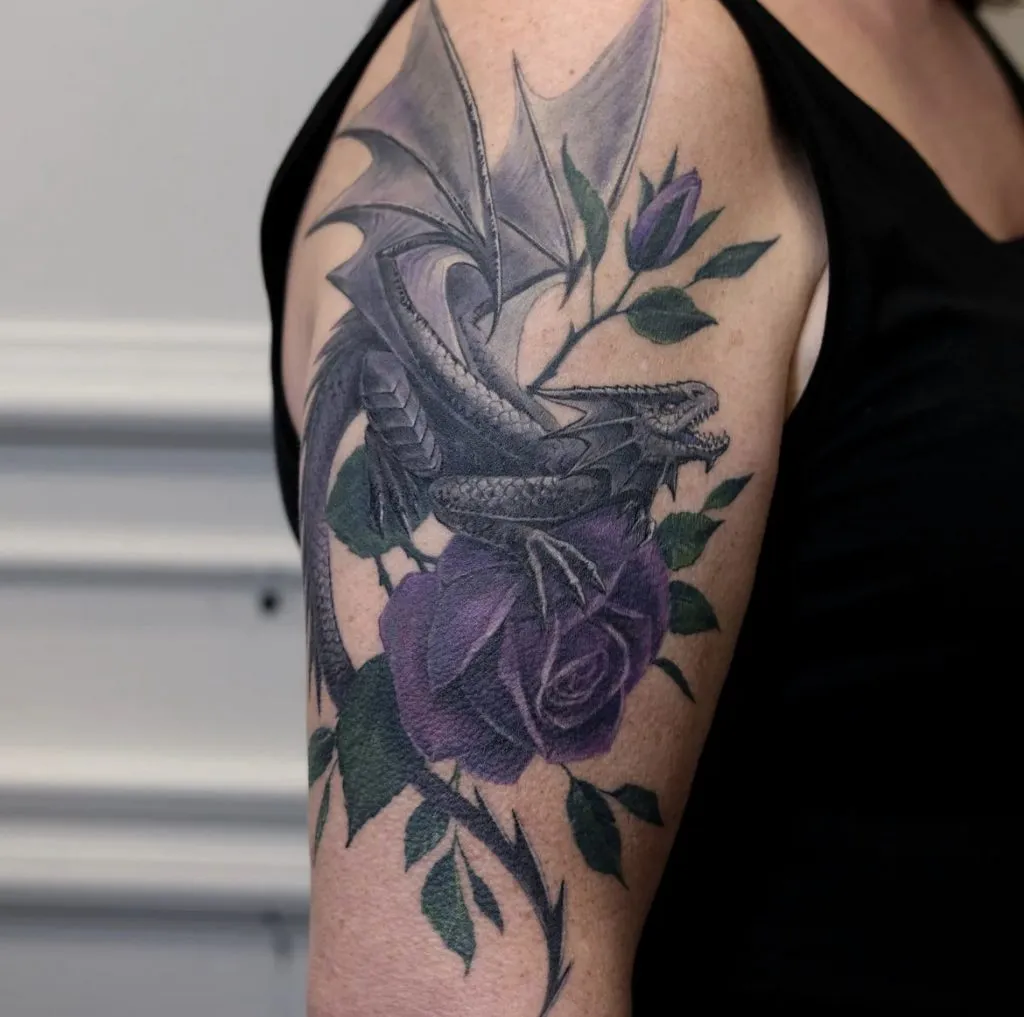 Color tattoo at Tattoo Heaven